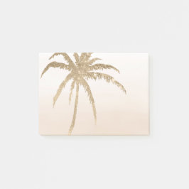 Glam Gold Tropical Palm ombre Post-it Klebezettel