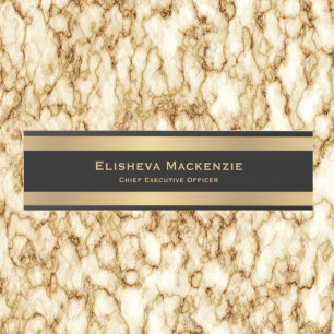 Glam Gold und schwarzes Türschild Namensschild