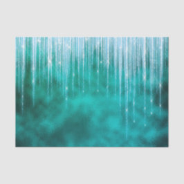 Glam Green White Icicles Weihnachten Seidenpapier