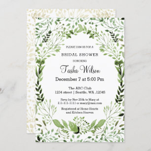 Glam Greenery Bridal Einladungen
