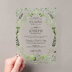 Glam Greenery Einladung