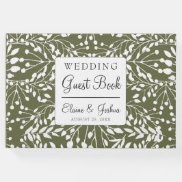 Glam Greenery wedy Guest Book Gästebuch