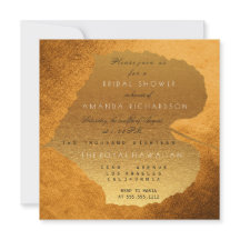 Glam Herbst Fall Golden Blätter Brautparty