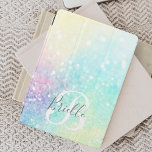 Glam Holographic Glitzer Farbenfrohe Hübsche Muste iPad Mini Hülle<br><div class="desc">Dieser hübsche,  farbenfrohe,  pastellfarbene Glitzer mit einem individuellen Monogramm und/oder Namen ist leicht zu personalisieren.</div>