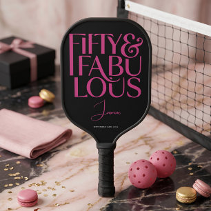 Glam Hot Pink Black 50 & Fantastisch Alles Gute zu Pickleball Schläger