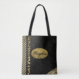 Glam-Imitate glänzen mit Schwarz und Gold