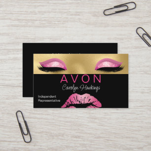 Glam Independent Rep Avon Business Card Visitenkarte