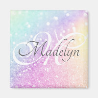 Glam Iridescent Glitzer Personalisiert farbig