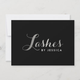 Glam Lashes Script Silver/Black Gift Certificate