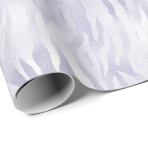 Glam Lavender Lilac Zebra Print Geschenkpapier