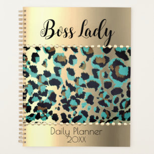 "Glam Leopard Boss Lady Planner Planer