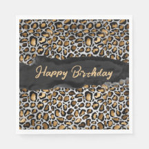 Glam Leopard Happy Birthday