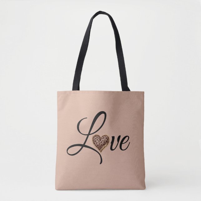 Glam Leopard Herz Liebe Design (Vorderseite)