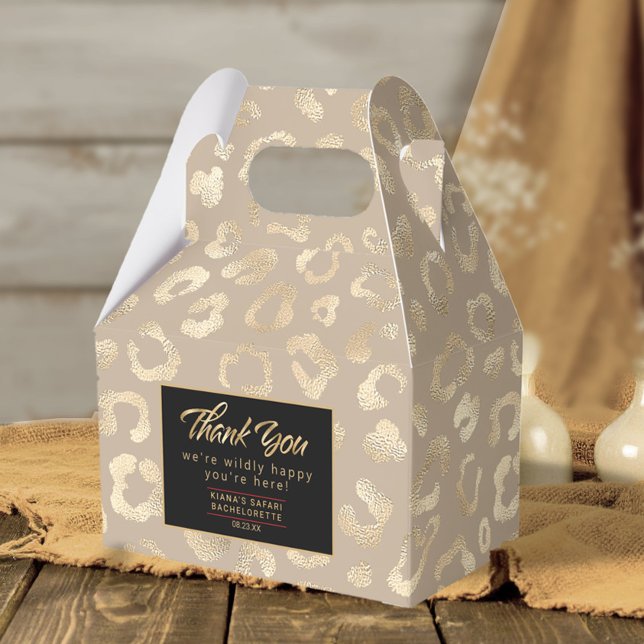 Glam Leopard Spot Pattern Safari Gold ID1154 Geschenkschachtel (Von Creator hochgeladen)