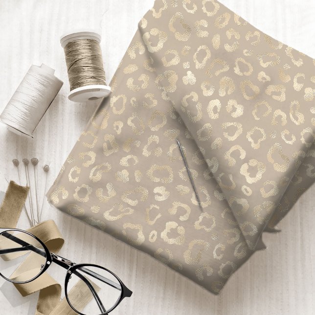 Glam Leopard Spot Pattern Safari Gold ID1154 Stoff (Von Creator hochgeladen)