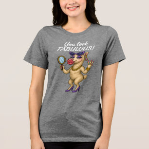 Glam Llama - Fabelhaft von Kopf bis Hoof Tri-Blend Shirt