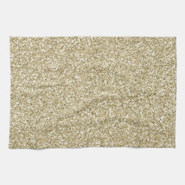 Glam Luxe Gold Glitzer       Geschirrtuch
