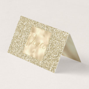 Glam Luxe Gold Glitzer Peace