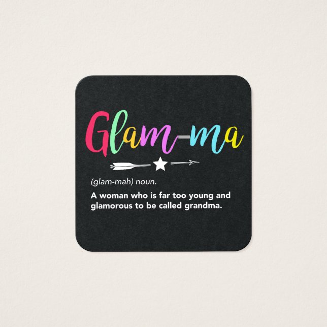 Glam-ma, Glamma Definition Oma (Vorderseite)