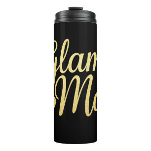 Glam Ma Herz Gold Mama Oma Muttertag Thermosbecher