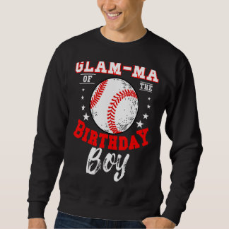 Glam Ma vom Geburtstag Junge Baseball Thema Bday C Sweatshirt