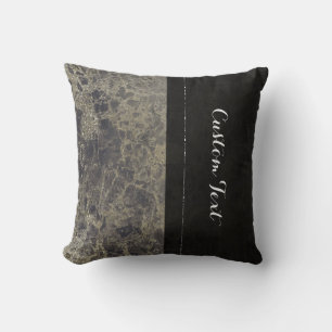 Glam Marble Granite Shimmer Eleganter Designer Sti Kissen