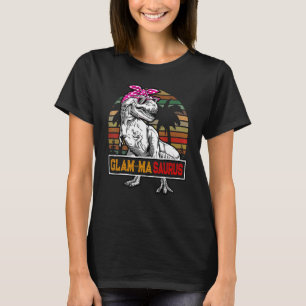 Glam Masaurus Rex Dinosaur Glam Ma Saurus Familie T-Shirt