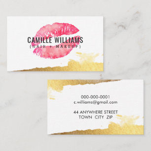 GLAM MINIMALISTISCH-Goldpinzette Visitenkarte