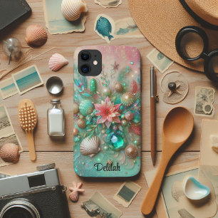 Glam Mint und Coral Ocean Treasures Case-Mate iPhone Hülle