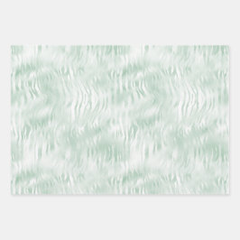Glam Mint Zebra Print Geschenkpapier Set