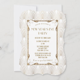 Glam Old Hollywood Great Gatsby New Year Party Einladung