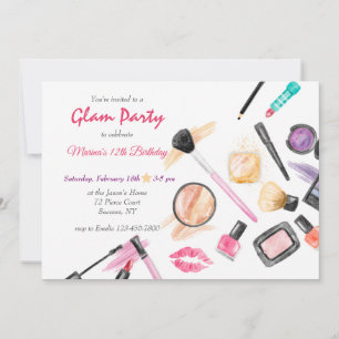 Glam Party Einladung zum Geburtstag