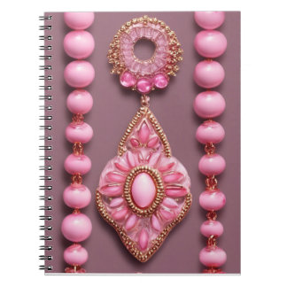 Glam Pink Beads SchmuckNotebook Notizblock