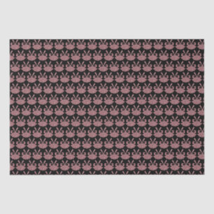 Glam Pink Glitzer Glocken auf Schwarz Urlaub Seidenpapier