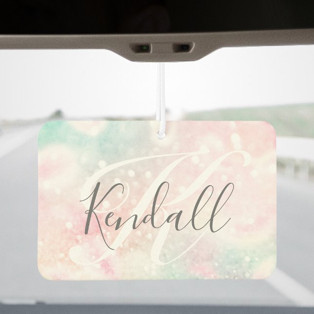 Glam Pink Glitzer Pastel Girly Pattern Autolufterfrischer (Von Creator hochgeladen)