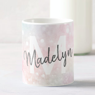 Glam Pink Glitzer Pastel Girly Pattern Kaffeetasse
