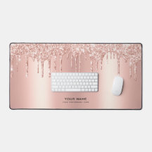 Glam Pink Glitzer Tropfen | INDIVIDUELLE NAME