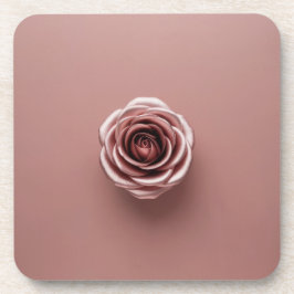Glam Pink Rose Untersetzer Set