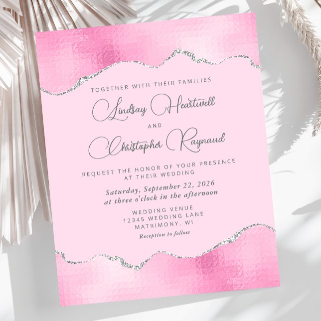 Glam Pink Silver Foil Wedite (Von Creator hochgeladen)