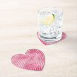 Glam Pink Streifen Untersetzer