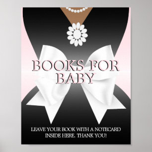 Glam Pink Tiffany Babydusche Bücher für Babysignat Poster