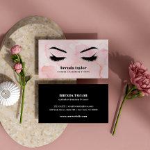 Glam PInk Watercolor Eyelash Browbar beruflich