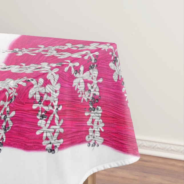 Glam Pink Weihnachtsbaum Tischdecke (Beispiel)