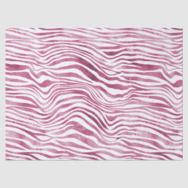 Glam Pink Zebra Print Seidenpapier