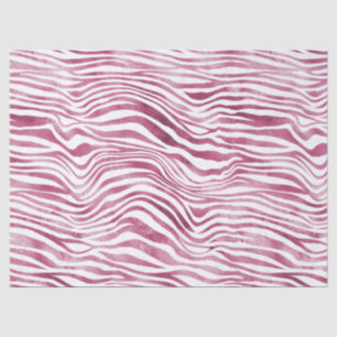 Glam Pink Zebra Print Seidenpapier