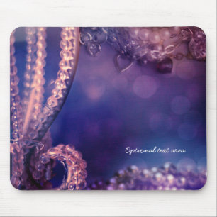 Glam purpur Glanz Chic Glamour Perlen Personalisie Mousepad