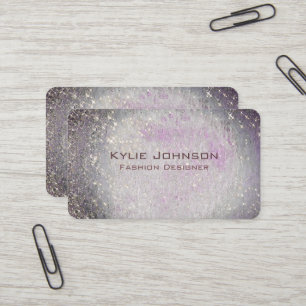 Glam Purpur Glitter Opal Achat Luxus Mode Visitenkarte