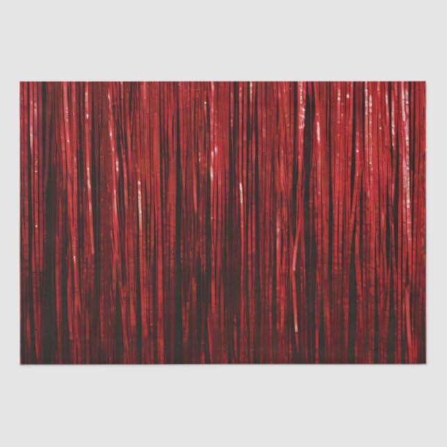 Glam Red Glitzy Wedding Seidenpapier (Vorderseite)