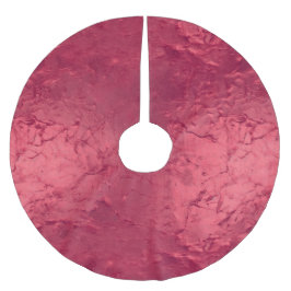 Glam Red Polyester Weihnachtsbaumdecke