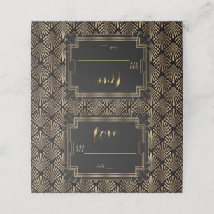Glam Roaring 20's Great Gatsby 1920s Wedding Platzkarte